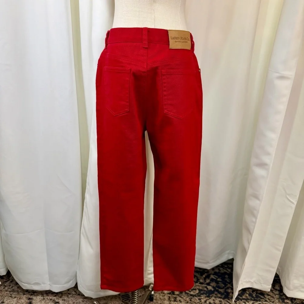 Lauren Ralph Lauren - Lauren Jeans Co. Bright Red Straight Leg Jeans Vintage 8P
